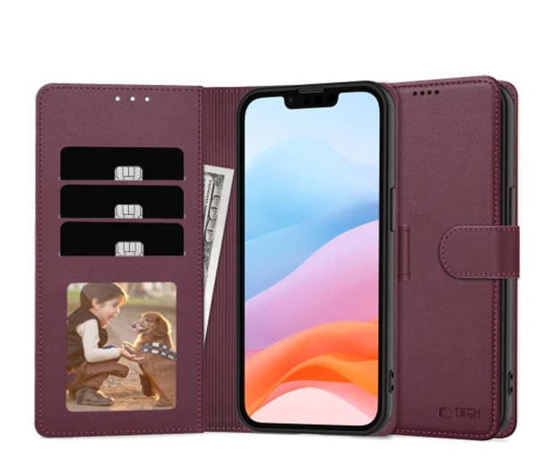Tech-Protect Wallet do iPhone 16E/17E Mulberry - 1319744 - zdjęcie 2